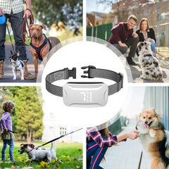 Bark Collar For Large Dog Anti Barking Training Collar IP67 Waterproof Rechargeable Anti Bark Collars With 7 Adjustable