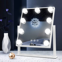 FENCHILIN Hollywood Mirror with Lights, Smart Touch Control, 3-Color Dimmable Lighted Vanity Makeup Mirror