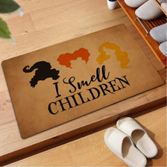 Funny Halloween Indoor Decor Doormat - I Smell Children (23.7 X 15.9 in)