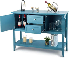 Buffet Sideboard, Wood Storage Cabinet, Console Table with Storage Shelf,2 Drawers and Cabinets, Living Room Kitchen Dining Room