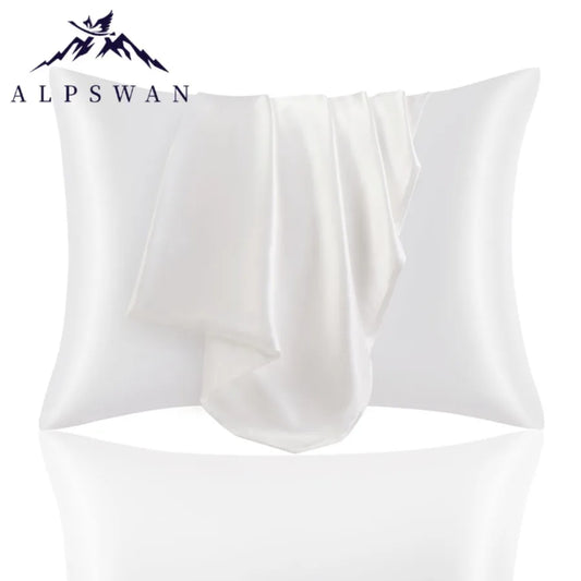2Pcs Satin Pillow Case for Hair Skin Silk Satin Pillowcase 50x70cm Pillowcases Set Silky Pillow Cover with hidden zipper closure