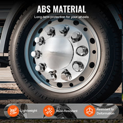 SucceBuy  Axle Wheel Covers Dome Axle Cover for Semi Truck ABS Electroplate Rust-Resistant Lug Nut Cover Universal Axle Cover