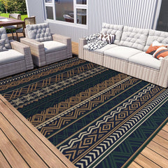 Outdoor Rug Carpet Waterproof-Patio Rug Mat 5x8 Reversible RV Camping Rug Picnic Mat Plastic Straw Outside
