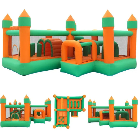 Sports & Outdoor Play Inflatable Bounce House Kids Obstacle Bouncy Castle for Outdoor Indoor Inflatable Bouncers