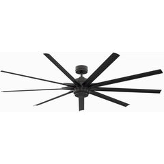 Fanimation FPD8159BLW Odyn 84 inch Indoor/Outdoor Ceiling Fan with Black Blades and LED Light Kit