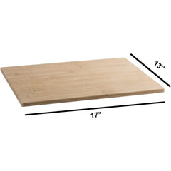 Bamboo Kitchen Cutting Board - 12 Pack - Eco Friendly Wooden Chopping Boards for Meat & Vegetables - 17”x 13”x 0.5”