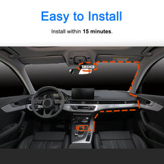 Aprilboy 4K Dash Camera Front and Rear WiFi Car Dvr Dual Car Camera Easy To Install Car Camera Recorder Touched GPS Black Box