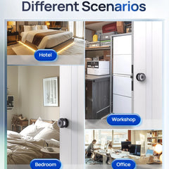 Blacksmith Keyless Smart Door Lock Smart Deadbolt with App Control & Fingerprint & 2 Keys Electronic Door Lock for Home Office
