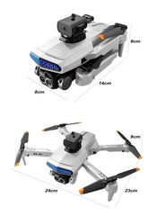 2025 D6 Mini Drone 4k Profesional 8K HD Camera Obstacle Avoidance Aerial Photography Brushless Foldable Quadcopter Gifts Toys