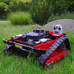 Hot Crawler Robot Gasoline Self Propelled Garden Zero Turn Remote Control Lawn Mower with rubber tracks remote lawn mower