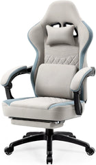 Gaming Chair Breathable Fabric Computer Chair with Pocket Spring Cushion, Comfortable Office Chair with Gel Pad and Storage Bag
