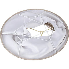 Creative 38001-2, Transitional Bell Shaped Collapsible Spider Construction Lamp Shade in Natural, 9" Top X 18" Bottom X 13"
