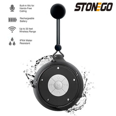 STONEGO Portable Bluetooth Speaker Wireless Flash Light Speaker TWS Bass Stereo IPX7 Waterproof Loudspeaker FM 12H Playtime