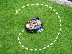 Perimeter Wire Free Robot Lawn Mower Cuts Small Lawns 1000-2000 Square Feet with Optical Navigation, Obstacle Avoidance