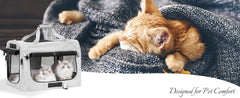 Cat Carrier for 2 Cats, Collapsible Soft Sided Pet XL Crate for Large Mudium Car Travel Portable Bag for Long Trips Ride
