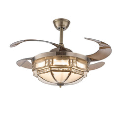 42"  Ceiling Fan with Light w/Remote Control 3 Gear Wind Flush Mount Ceiling Fan
