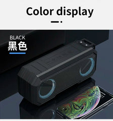 STONEGO Portable Bluetooth Speaker Wireless Flash Light Speaker TWS Bass Stereo IPX7 Waterproof Loudspeaker FM 12H Playtime