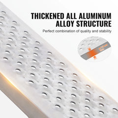 SucceBuy Aluminum Ramps 880 LBS Capacity Loading Ramps for Motorcycle/Dirt Bike/Trailer/ATV/UTV/Garden Tractor/Lawn Mower, 2PCS
