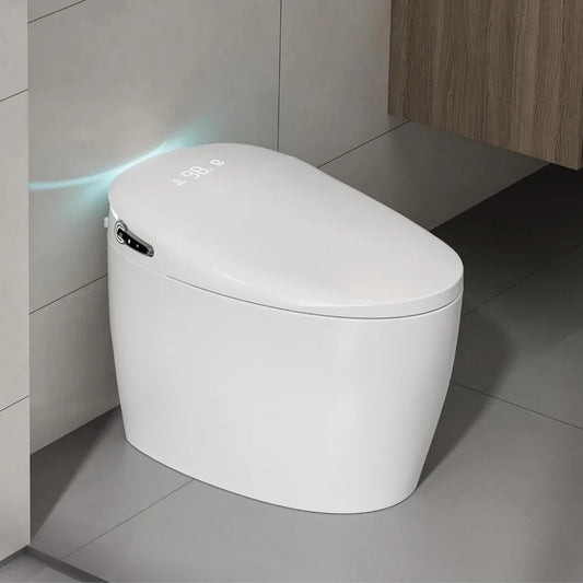 Smart Toilet,One Piece Toilet Elongated, Auto Flushing Bidet Toilet with Heated Seat, SPA Warm Water Sprayer and Dryer