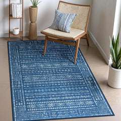 Boho Washable 3x5 Area Rugs for Kitchen Floor Entry, Black and White Rug Modern Indoor Mats for Entryway Non Slip