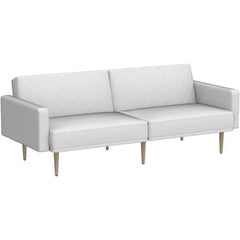 Futon Sofa Bed, Mid-Century Modern Sleeper Sofa, Small Convertible Couch, Loveseat