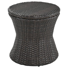 5 Pieces Outdoor Patio Furniture Set Wicker Bar Table with 2 Bistro Conversation Set With Single Chairs and Stools for Balcony