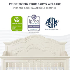 Features 3 Mattress Height Settings, Sturdy And Spacious Baby Crib