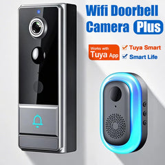 Wireless Smart Video Doorbell, WiFi home Security Camera, Two-way Audio, Night Vision, Battery,Home Burglar Alarm