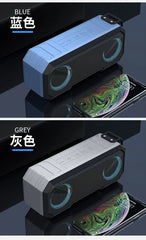 STONEGO Portable Bluetooth Speaker Wireless Flash Light Speaker TWS Bass Stereo IPX7 Waterproof Loudspeaker FM 12H Playtime
