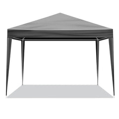 10x10 Waterproof Gazebo Canopy Tent for Outdoor Parties, Weddings & BBQ - Black Patio Shelter