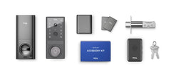 TCL D1 Max Security Video Smart Lock 2K Camera Doorbell & Fingerprint Keyless Entry 3-in-1 WiFi Door Lock PIR Motion Detection