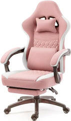 Gaming Chair Breathable Fabric Computer Chair with Pocket Spring Cushion, Comfortable Office Chair with Gel Pad and Storage Bag