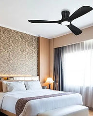 52 "Smart Low Profile ceiling Fans with Lights Remote,Quiet DC Motor,Outdoor Indoor Flush Mount Fan,Control WIFIAle
