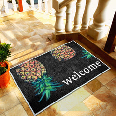 Cartoon Pineapple Pattern Entrance Doormat Comfortable Non-slip Bathroom Floor Mats Home Decor Kitchen Rugs Welcome Door Mat