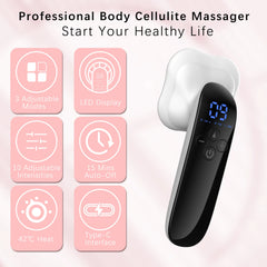 Electric Cupping Massager with Vacuum Suction Cup GuaSha Infrared Heat Slimming Anti-Cellulite Beauty Heal Scraping Therapy Tool