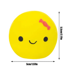 Egg Ball Dog Toy Soft Latex Rubber Animal Interactive Fetch Ball Cute Egg Doll Shape Four-color Squeaky Egg Dog Ball For Small