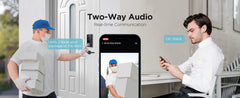 TCL D1 Max Security Video Smart Lock 2K Camera Doorbell & Fingerprint Keyless Entry 3-in-1 WiFi Door Lock PIR Motion Detection