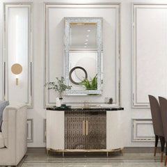 XXXL Large Charming Diamond Wall Mirror Crushed Crystal Long Full Length Mirror