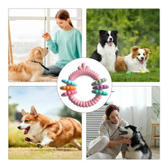 Chew Rings For Dogs Heavy Duty Strong Tough Chew Toy Rubber Puppy Teething Ring For Medium & Large Breed Aggressive Chewers