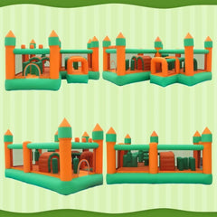 Sports & Outdoor Play Inflatable Bounce House Kids Obstacle Bouncy Castle for Outdoor Indoor Inflatable Bouncers