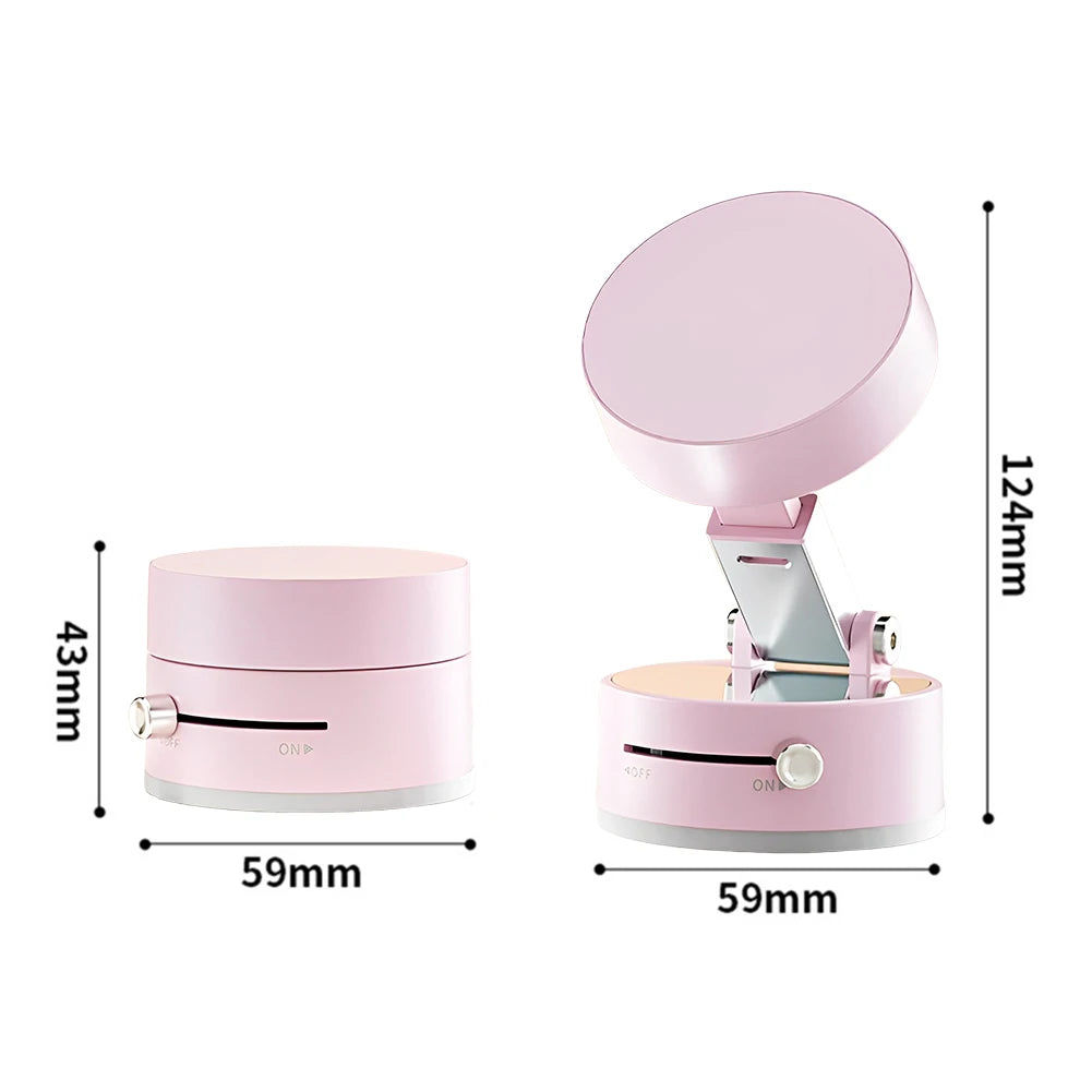 Foldable Magnetic Vacuum Car Phone Holder Foldable Suction Cup with Suction Cup Hands-Free Navigation for iPhone 16 15 Samsung