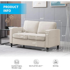 3-Piece L-Shaped Sectional Sofa Set with Armchair & Ottoman, Convertible Lounge Couch for Living Room & Apartment