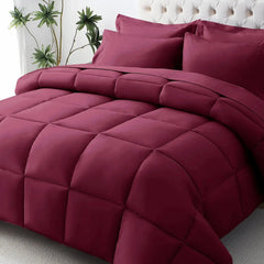 Comforter Set, 7-Piece Bed in a Bag Queen, Ultra-Soft Comforters Queen Size, Goose Down Alternative,  Sheets & Pillowcases