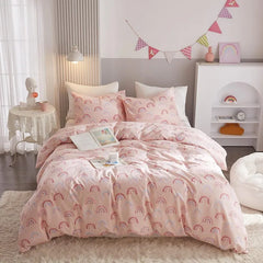 Twin Duvet Cover Kids 100% Cotton Butterfly White for Cute Bedding Set 3Pcs Ultra Soft Breathable Patterned Cartoon Comforter