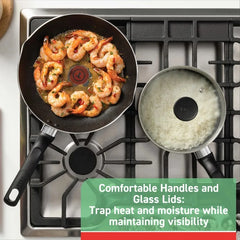 T-fal Easy Care, 20 Piece Non-Stick Pots and Pans Cookware Set, Grey