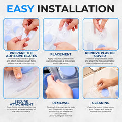 Bubble Bath Mat, Non-Slip Bathtub Mat with Remote Control, Waterproof, Cushioned Design, Adjustable Bubbles, 8.2’ Air Hose