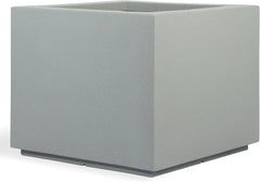 Modern Outdoor/Indoor Square Planter, Lightweight, Heavy Duty, Weather Resistant, Polymer Finish, Commercial