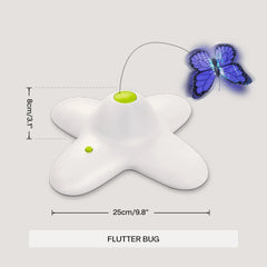 Cat Toy Flutter Bug Interactive Electronic Cat Stimulating Toy Interactive Butterfly Flutter Bug Cat Automatic Toys