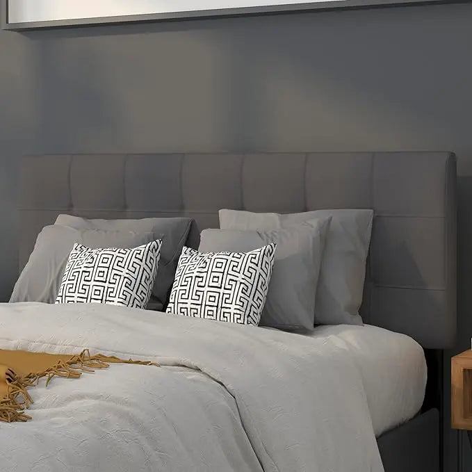Quilted Tufted Upholstered Full Size Headboard in  cabeceira de cama box casal  headboard