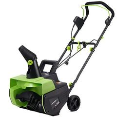 18-Inch 13.5-Amp Corded Electric Snow Blower Efficient Snow Removal Machine 700 lbs/min Comparable to Gas-Powered Thrower 30'